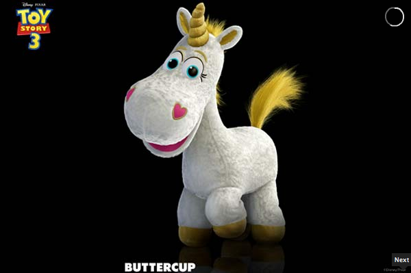 unicorn from toy story 3 stuffed animal